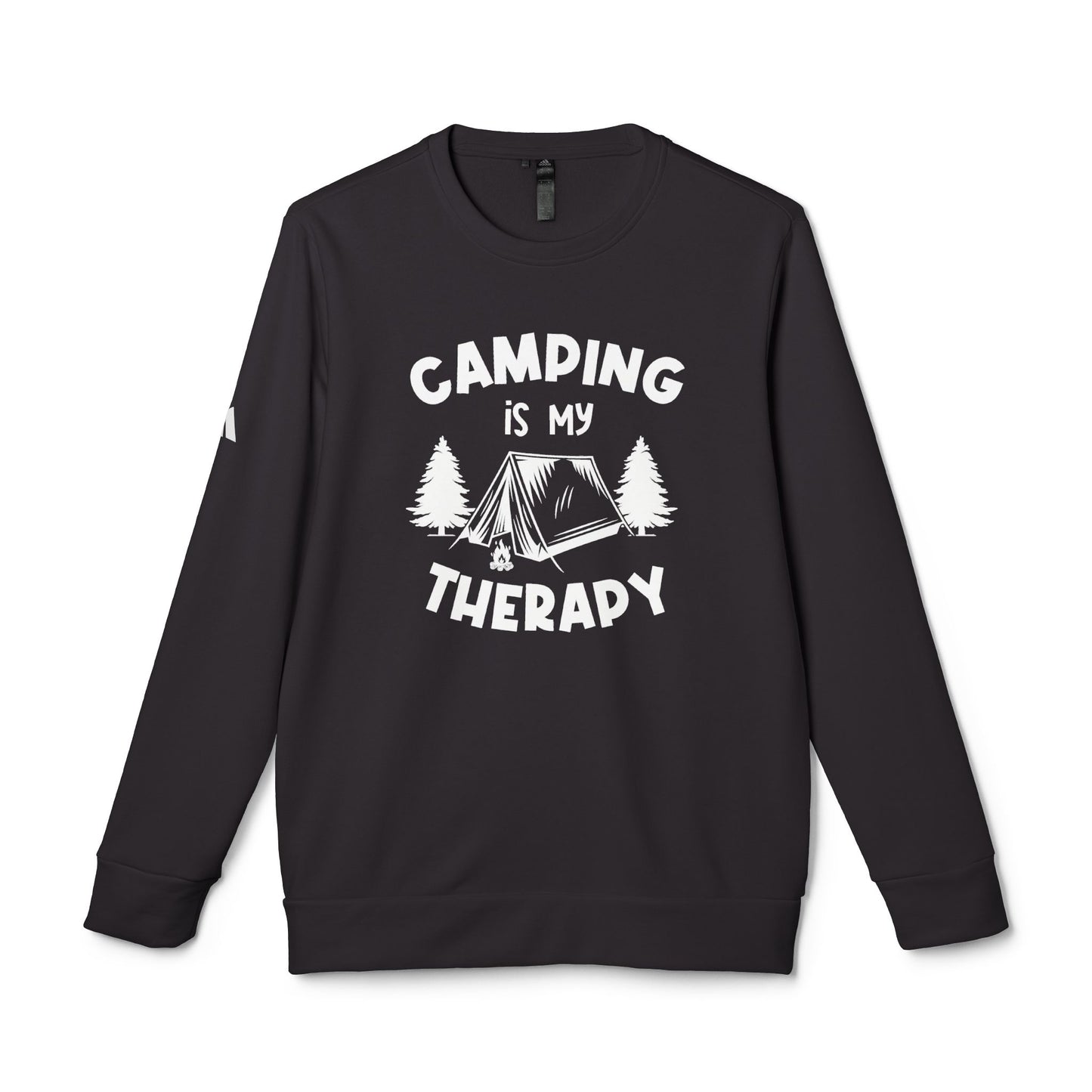 Camping Is My Therapy - adidas Unisex Fleece Crewneck Sweatshirt - 12225