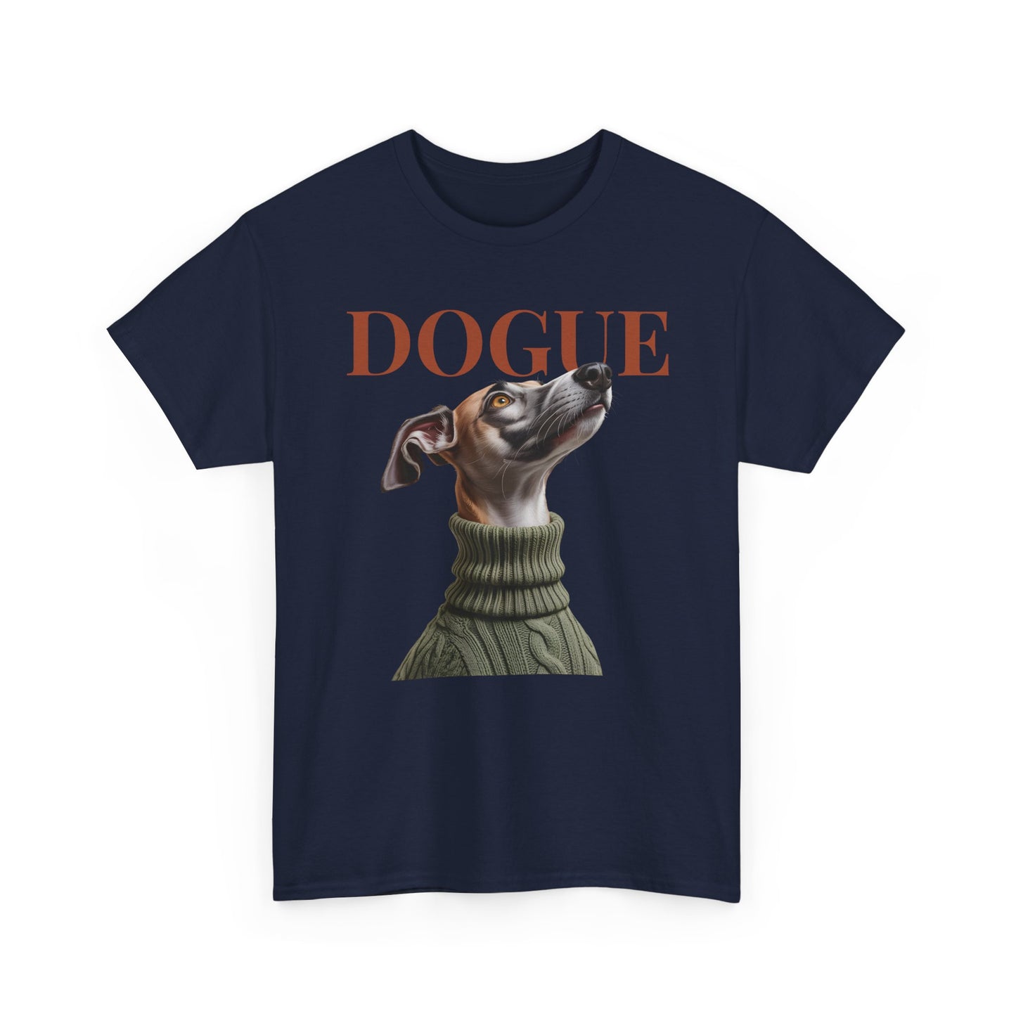 Italian Greyhound Dog T-Shirt – “Dogue” Stylish Pet Portrait Tee, Fashion Dog Lover Gift - 14870