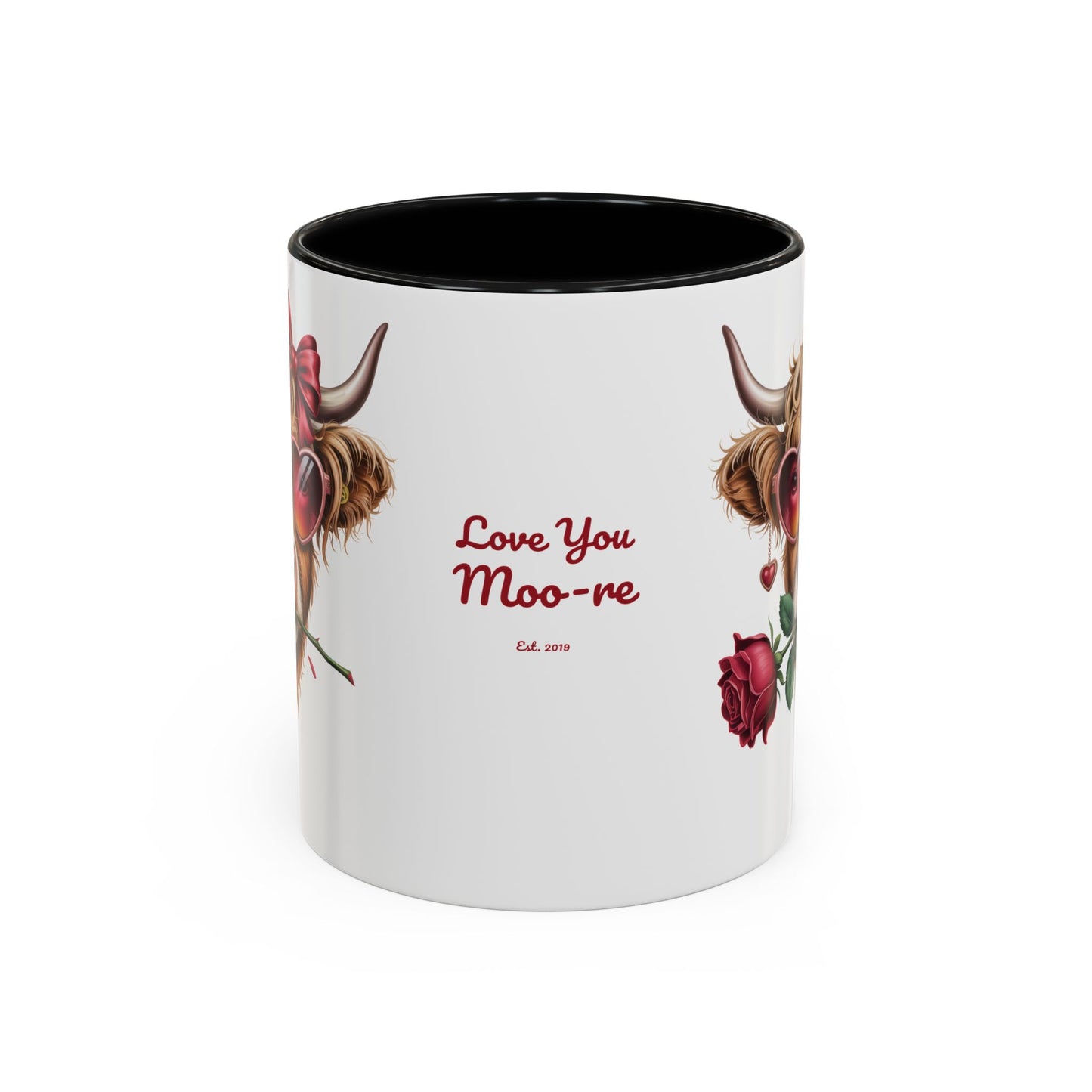 Love You Moo-re Personalized Mug — Custom Names & Established Date | Couple Gift (11oz / 15oz) - 14751