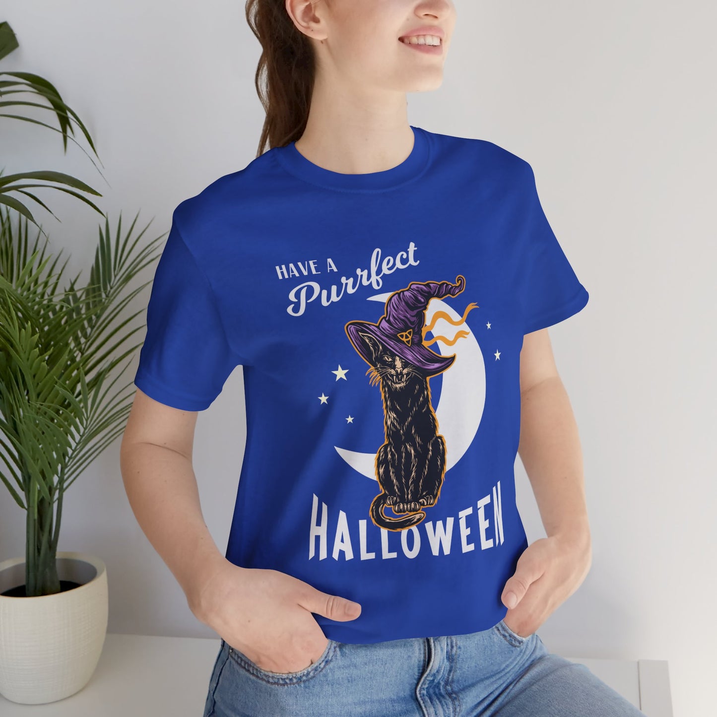 Have A Purfect Halloween - Unisex Jersey Short Sleeve Tee - 12921