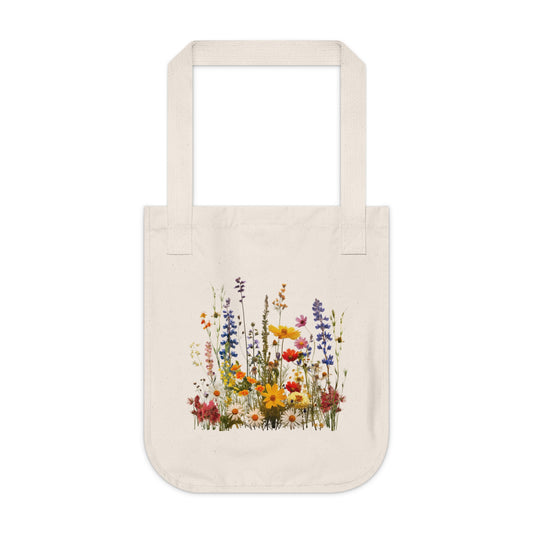 Wildflowers - Customized Organic Canvas Tote Bag