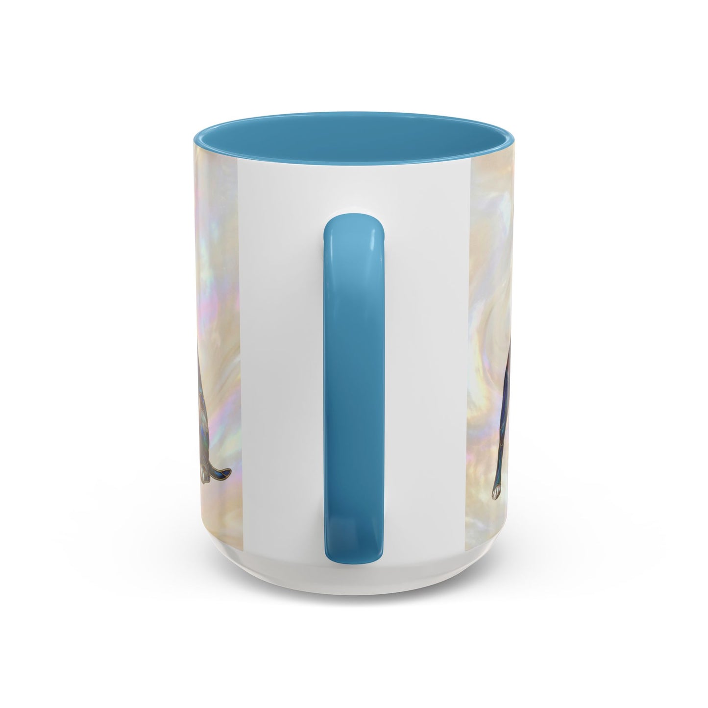 Pitbull Dog Accent Coffee Mug — Stained Glass Design (11/15oz) - 14536