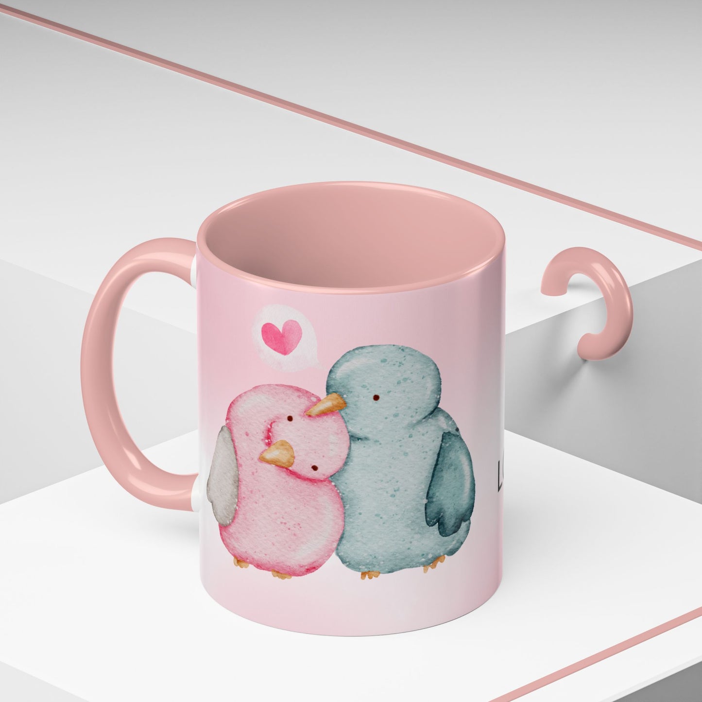Male and Female Penguins, I will Always Love You - Accent Coffee Mug (11, 15oz) - 11018