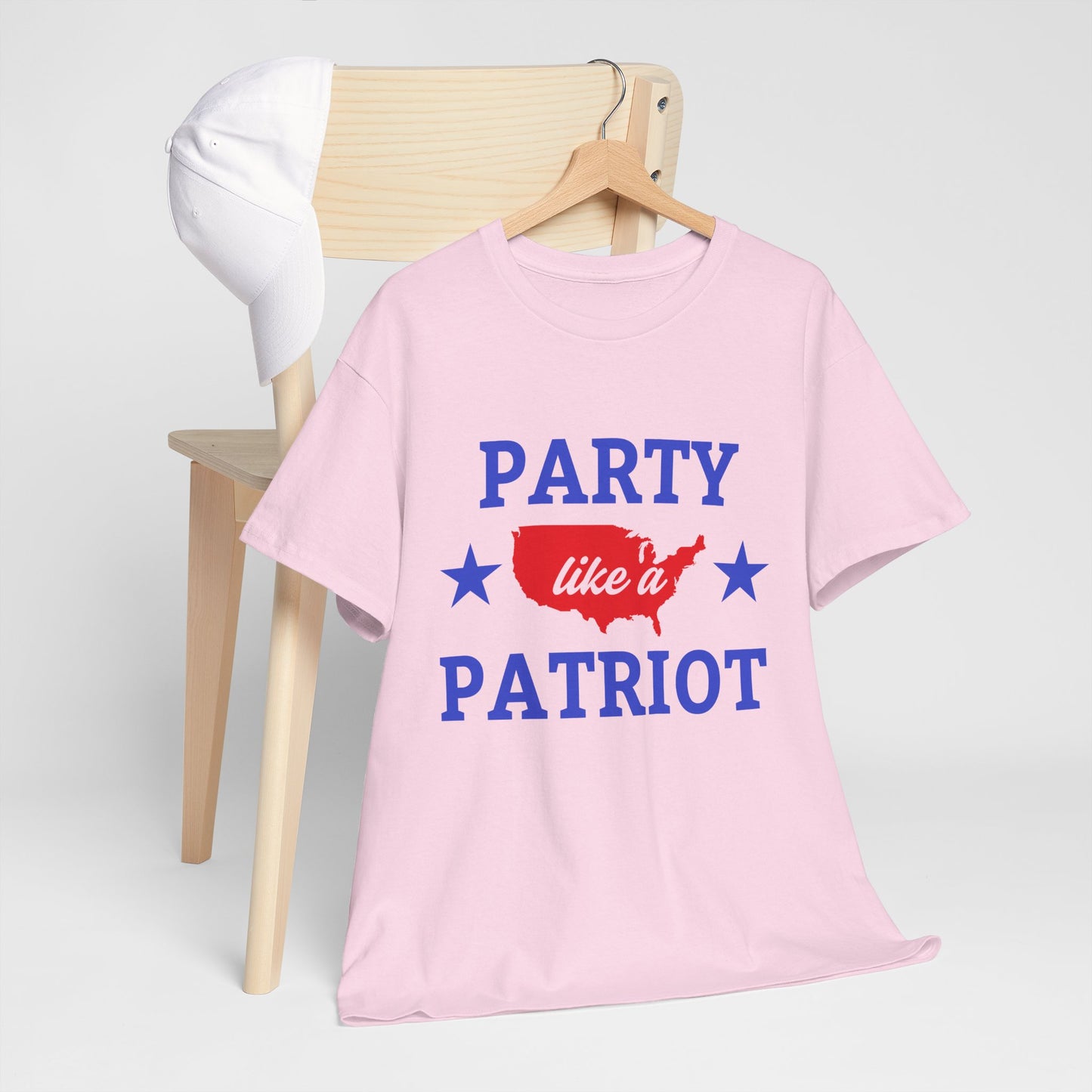 Patriotic Party Tee - Celebrate Independence, Fun Gatherings, BBQs, Gift for Patriots, Unisex Heavy Cotton T-shirt - 13732