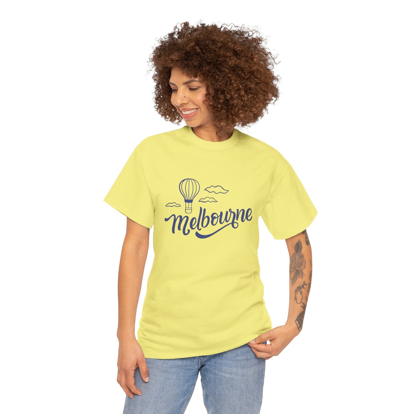 Melbourne Hot Air Balloon Unisex Heavy Cotton Tee - 12142