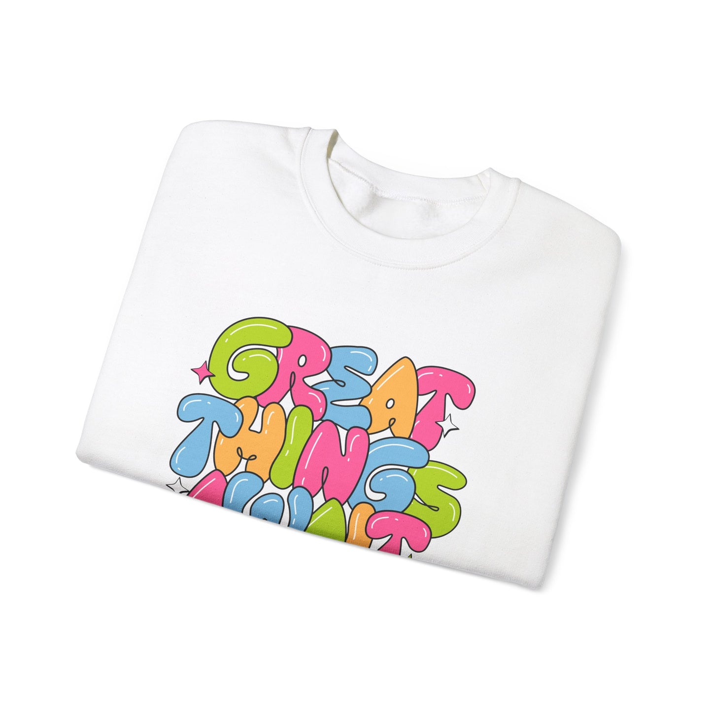 Great Things Awaits - Unisex Heavy Blend™ Crewneck Sweatshirt