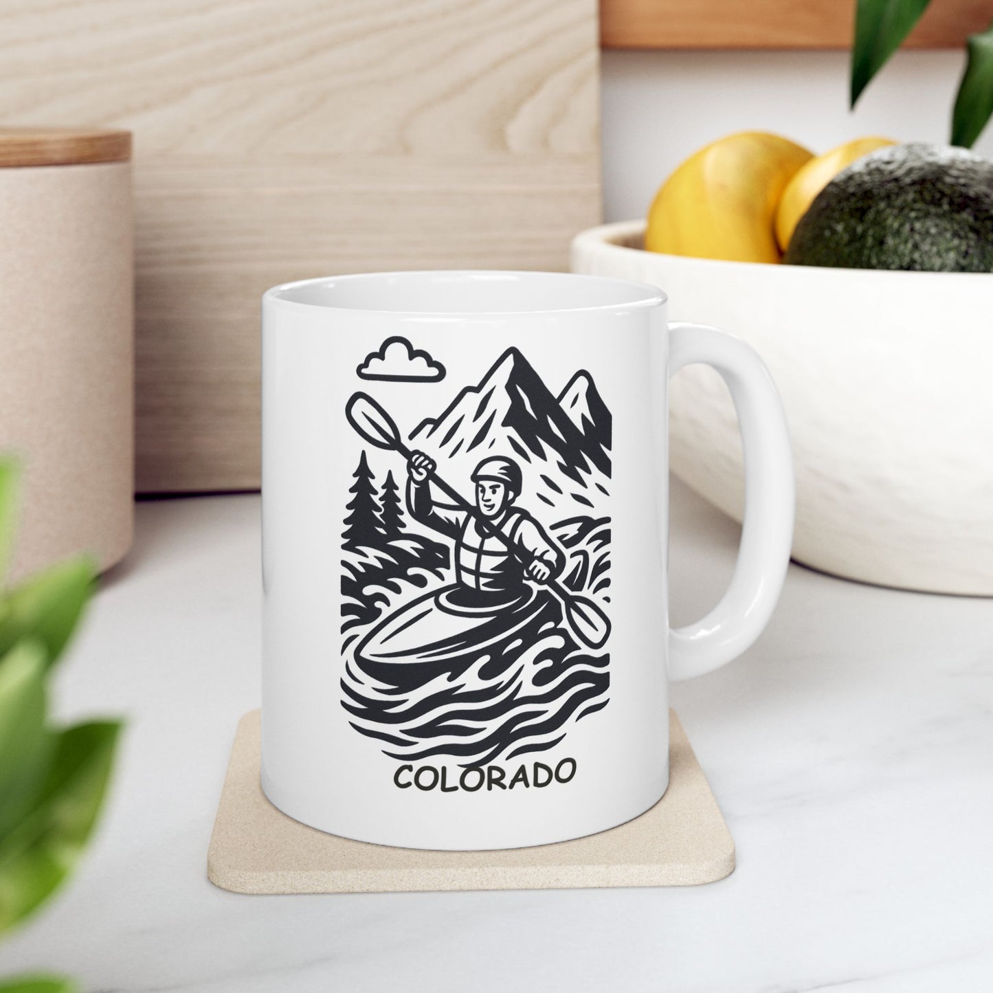 "Colorado: Where even the rivers have an adventurous spirit." Ceramic Mug - 13521
