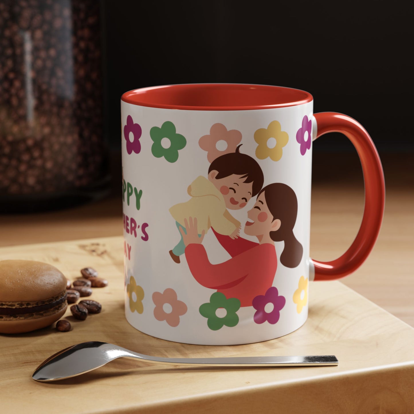 Happy Mother's Day Floral Accent Coffee Mug - 11/15oz - 12491