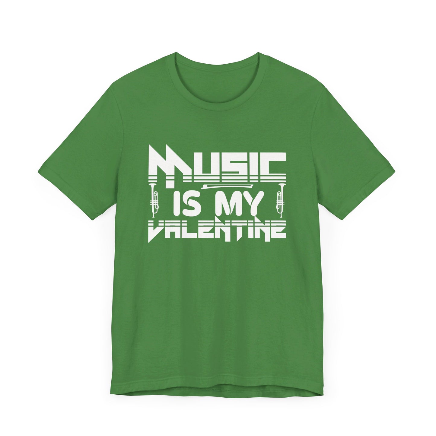 Music Is My Valentine - Unisex Jersey Short Sleeve Tee