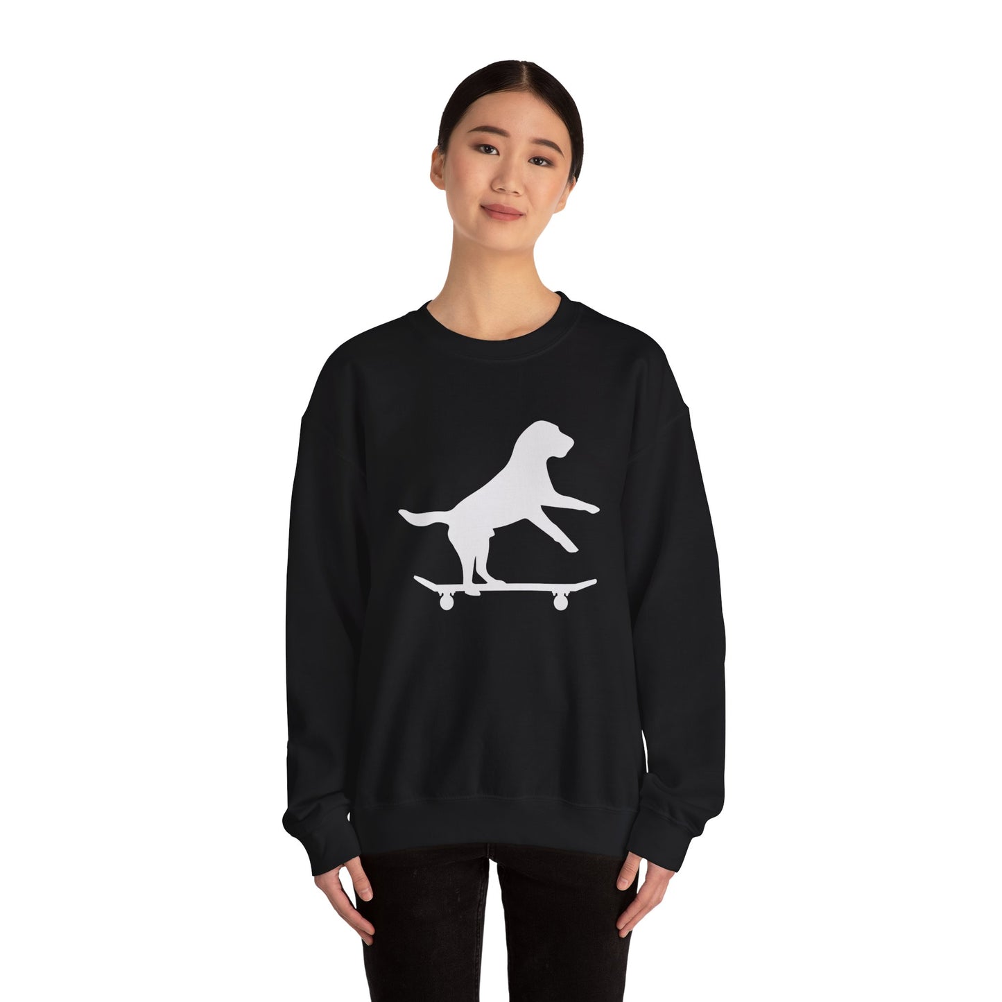 Skateboarding Pup - Unisex Heavy Blend™ Crewneck Sweatshirt