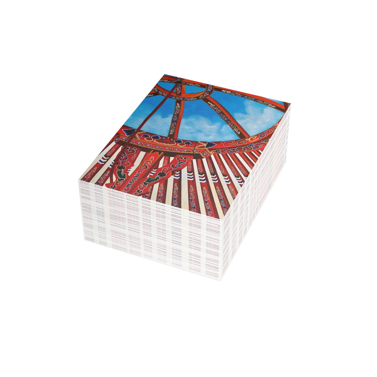 Mongol Yurt Top - Postcard Bundles (envelopes included)