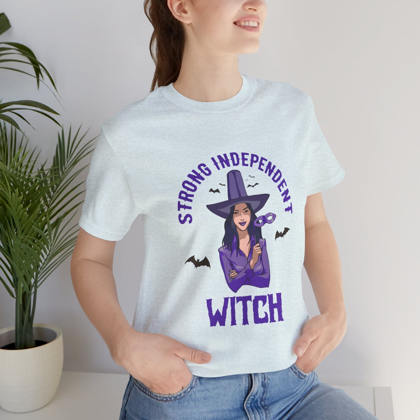 Halloween: Strong Independent Witch - Unisex Jersey Short Sleeve Tee