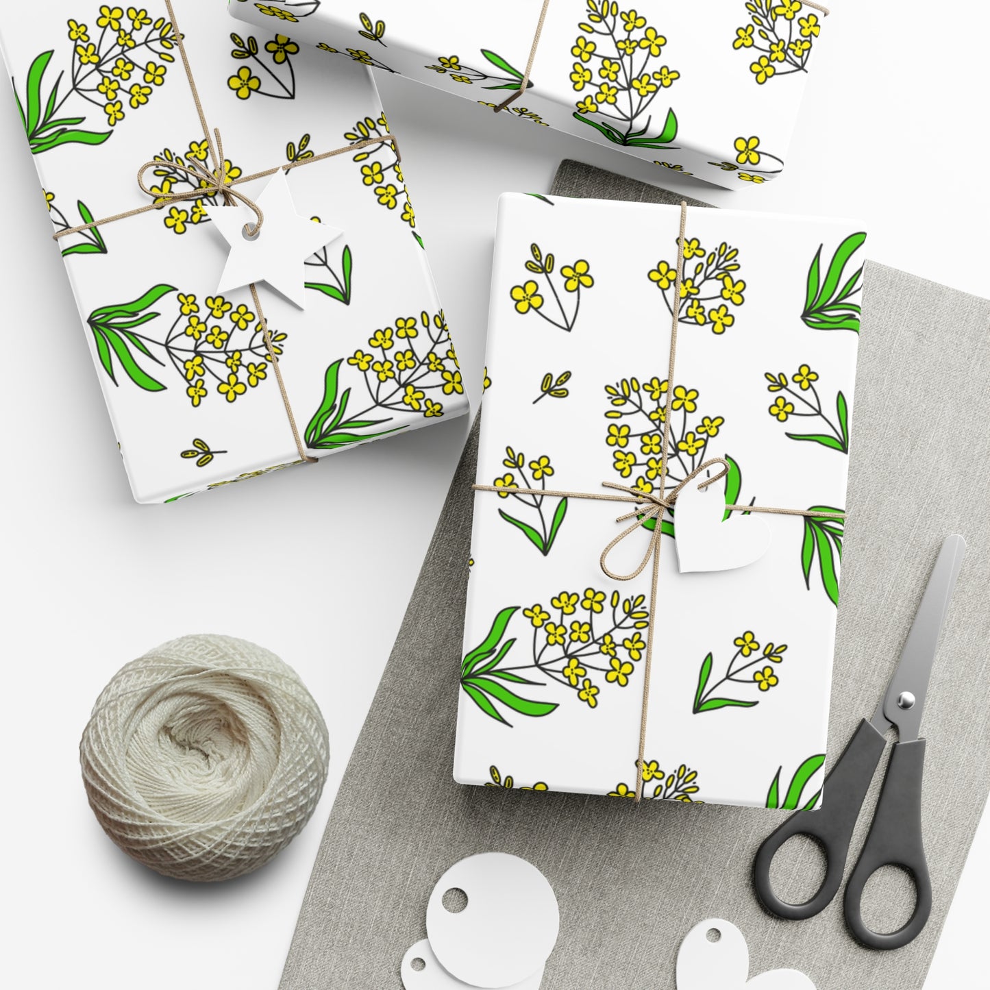 Yellow Flowers - Gift Wrap Papers - 20210