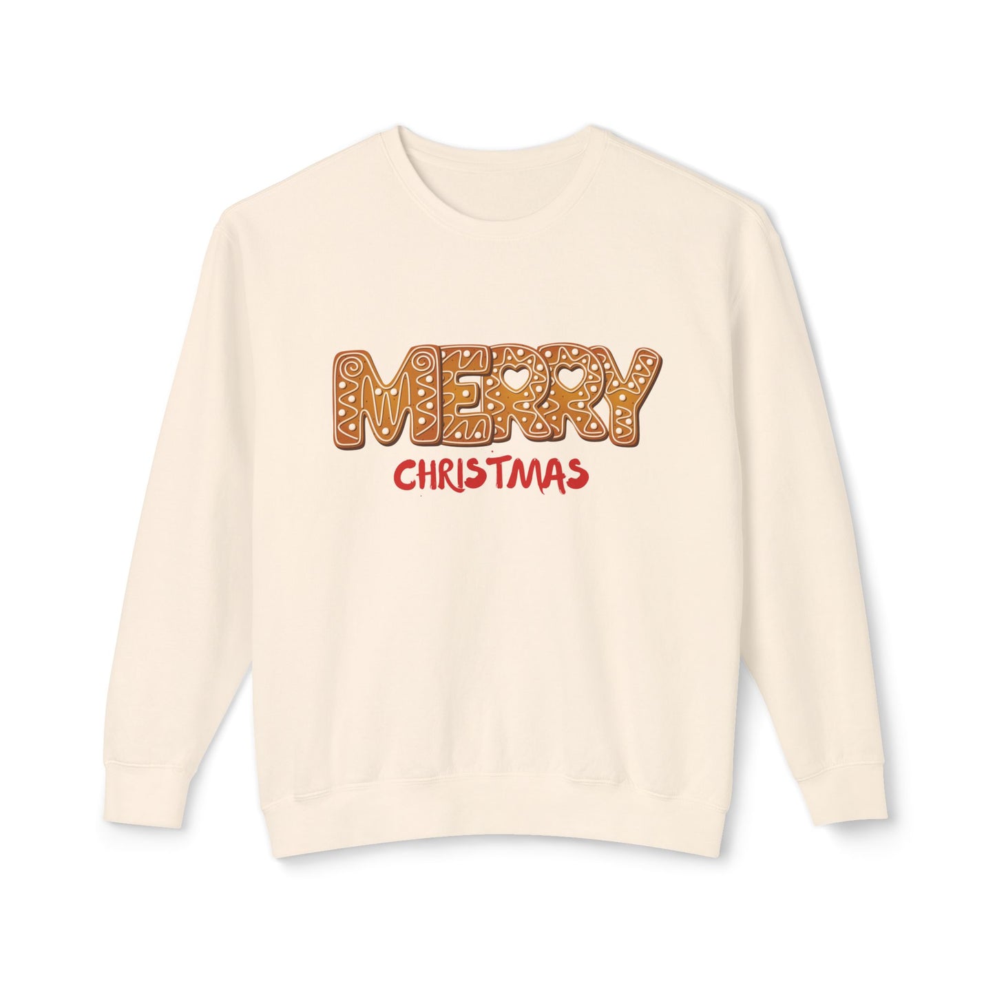 Merry Christmas - Unisex Lightweight Crewneck Sweatshirt