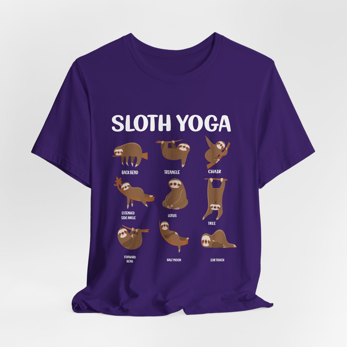 Sloth Yoga - Unisex Jersey Short Sleeve Tee - 12534