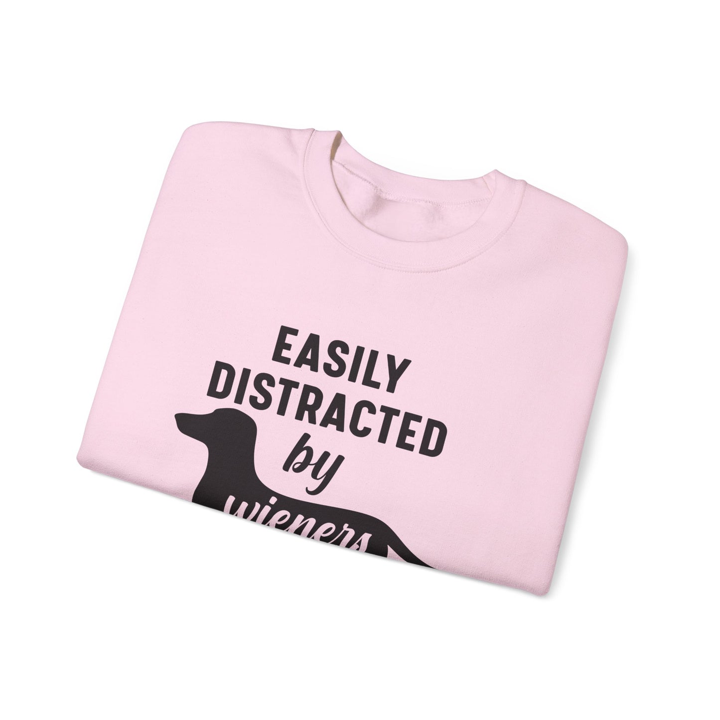 Easily Distracted By Wieners - Unisex Heavy Blend™ Crewneck Sweatshirt