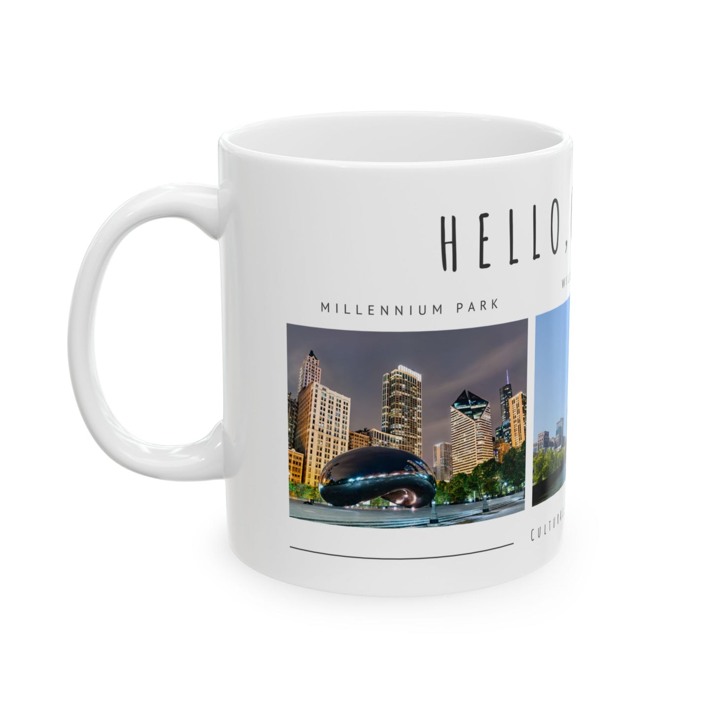 Hello Chicago Ceramic Mug - 11oz & 15oz - 12023