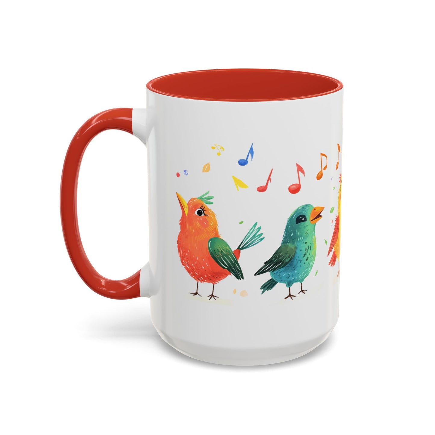 Colorful Birds - Accent Coffee Mug (11, 15oz)