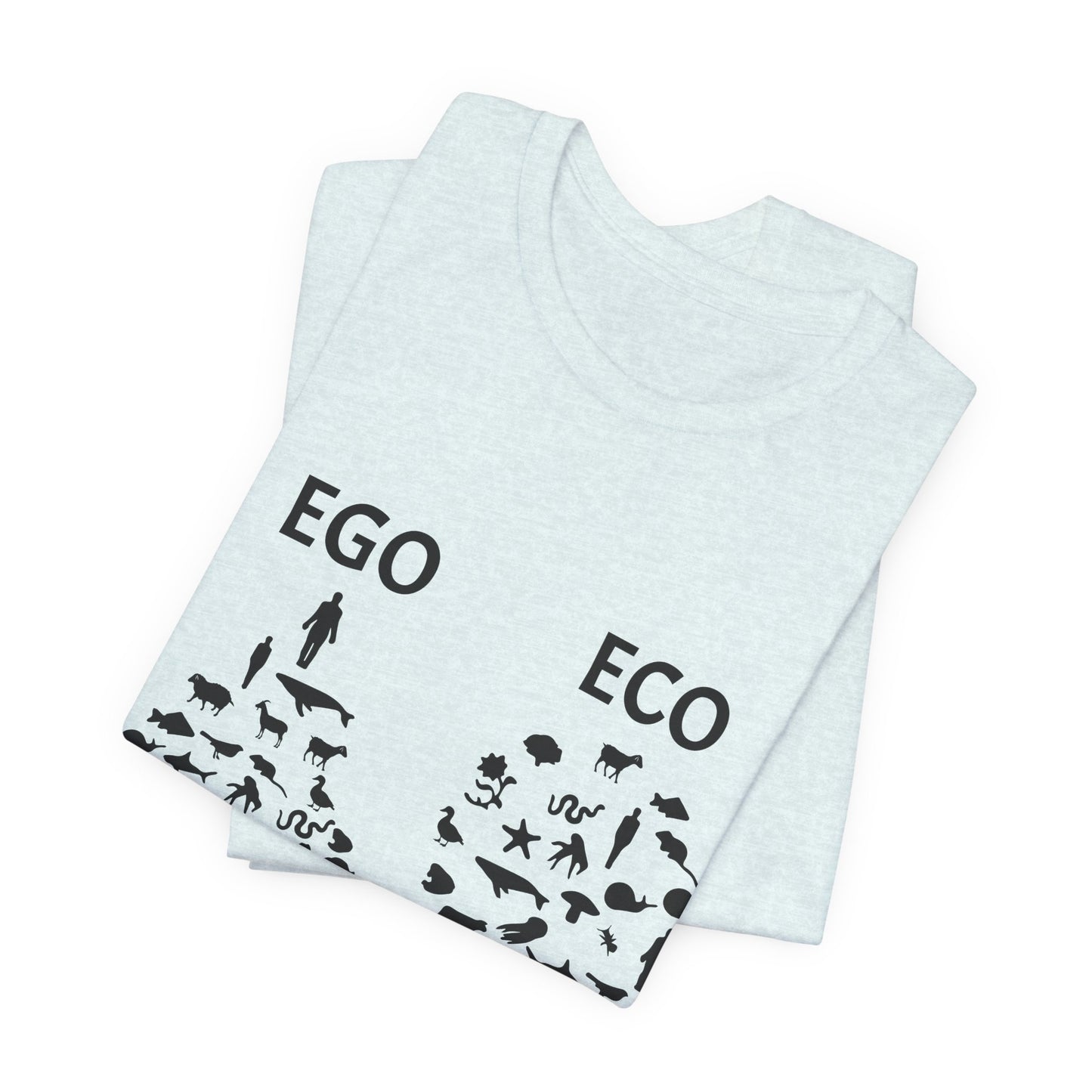 Vegan: Ego vs Eco - Unisex Jersey Short Sleeve Tee - 12368