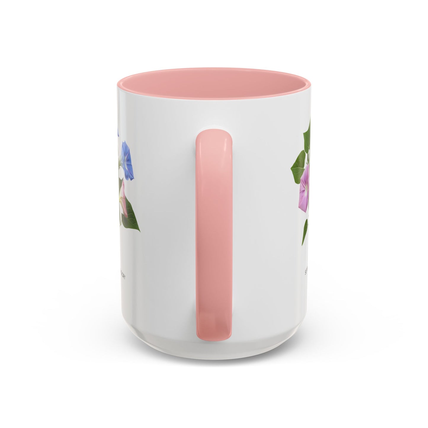 Happy Birthday: September Born, Morning Glory Flower, Customizable - Accent Coffee Mug (11, 15oz)