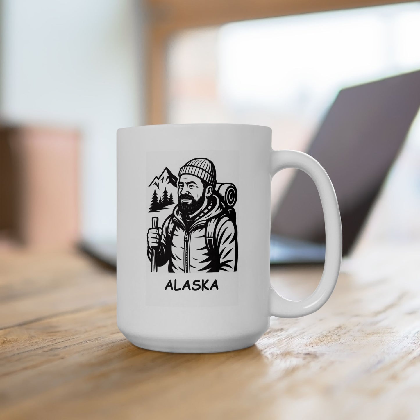 "In Alaska, it’s not ‘toughing it out,’ it’s ‘living the dream.’" Ceramic Mug - 13056