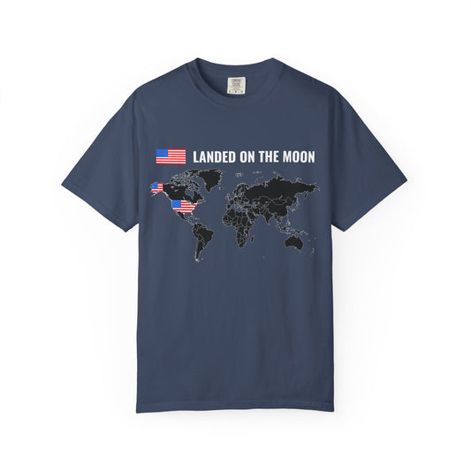 USA, Moon Landing Unisex T-Shirt | Vintage Space Vibe, July 4th - 13735