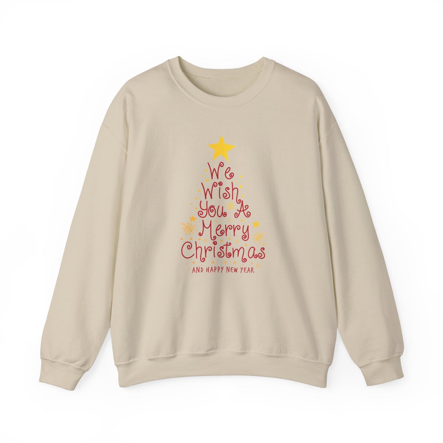 We Wish You A Merry Christmas, Happy New Year - Unisex Heavy Blend™ Crewneck Sweatshirt - 10236