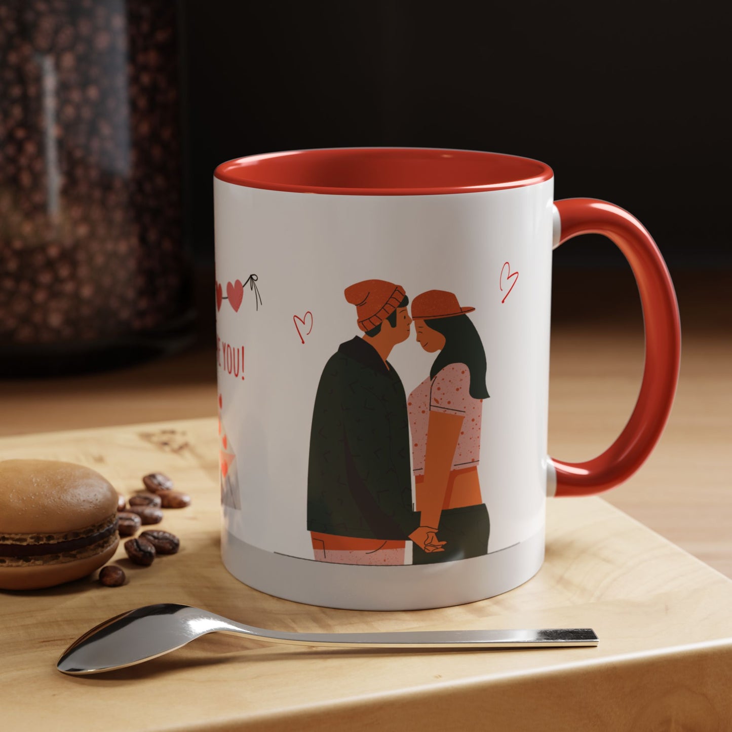 I love You - Accent Coffee Mug (11, 15oz) - 11136