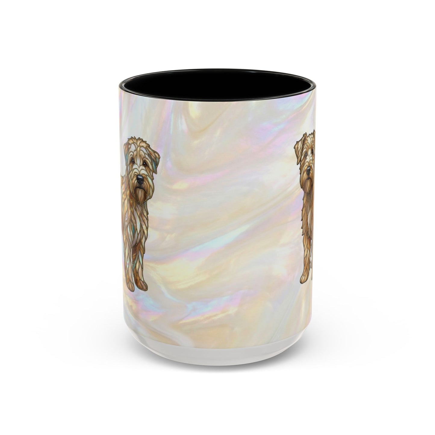 Wheaten Terrier Accent Coffee Mug – Stained Glass Design 11/15oz - 14651