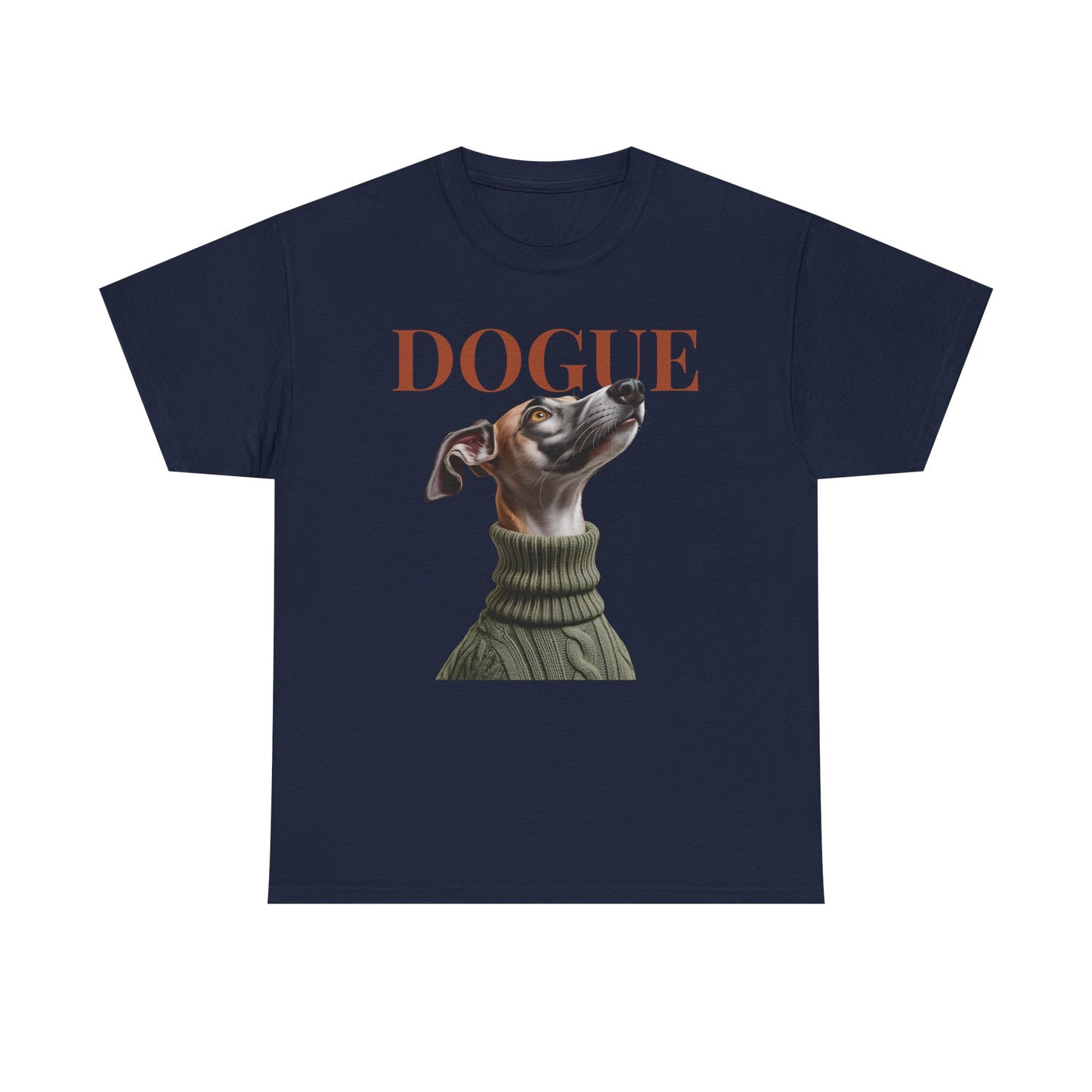 Italian Greyhound Dog T-Shirt – “Dogue” Stylish Pet Portrait Tee, Fashion Dog Lover Gift - 14870