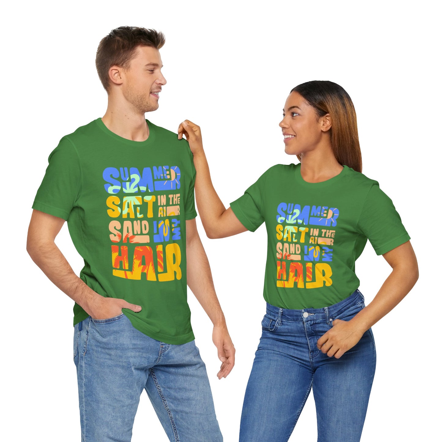 Salt In The Air, Sand In My Hair - Unisex Jersey Short Sleeve Tee