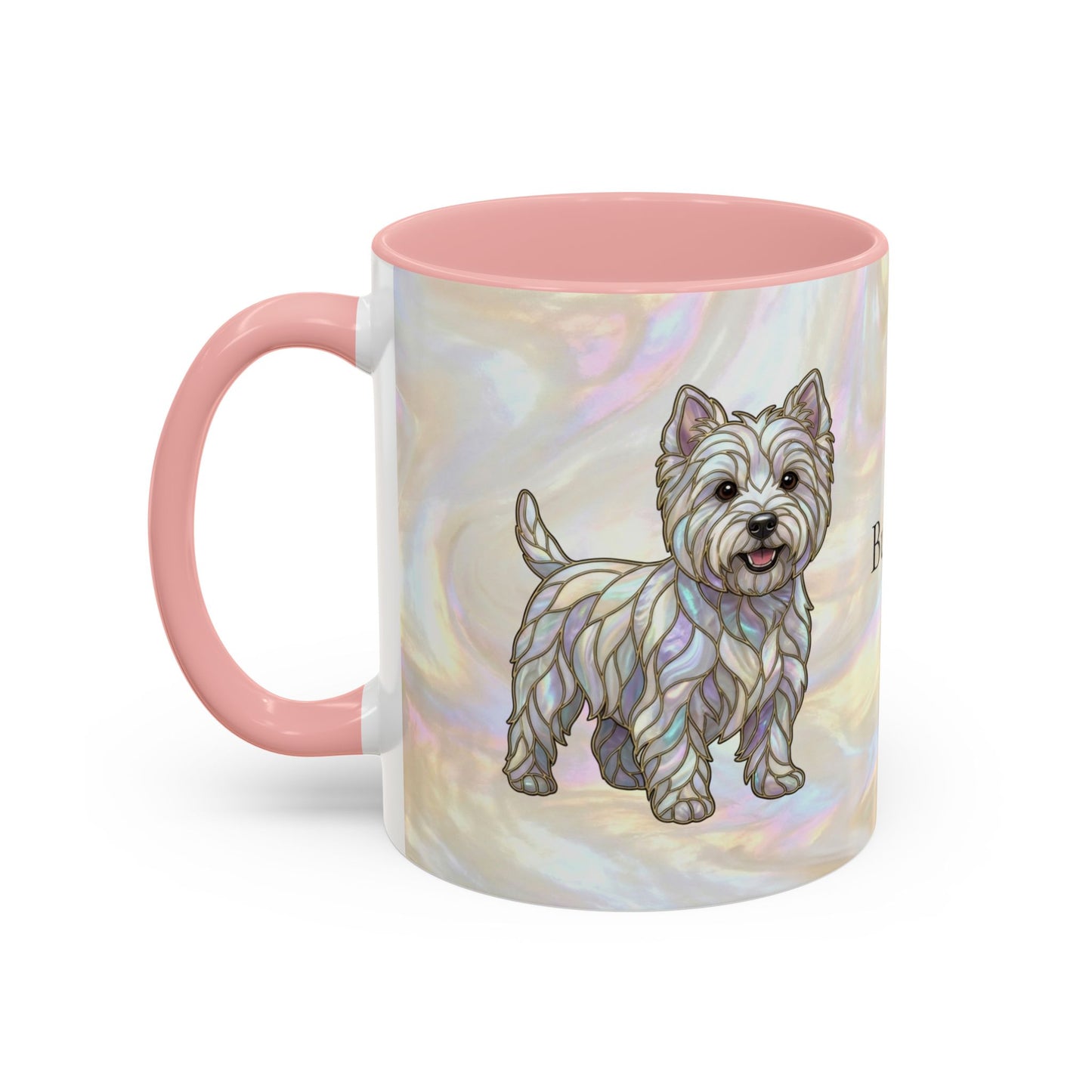 Westie Accent Coffee Mug – Stained Glass Design 11/15oz - 14650