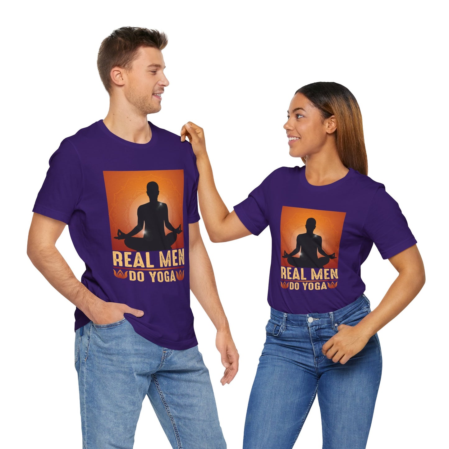 Real Men Do Yoga - Unisex Jersey Short Sleeve Tee