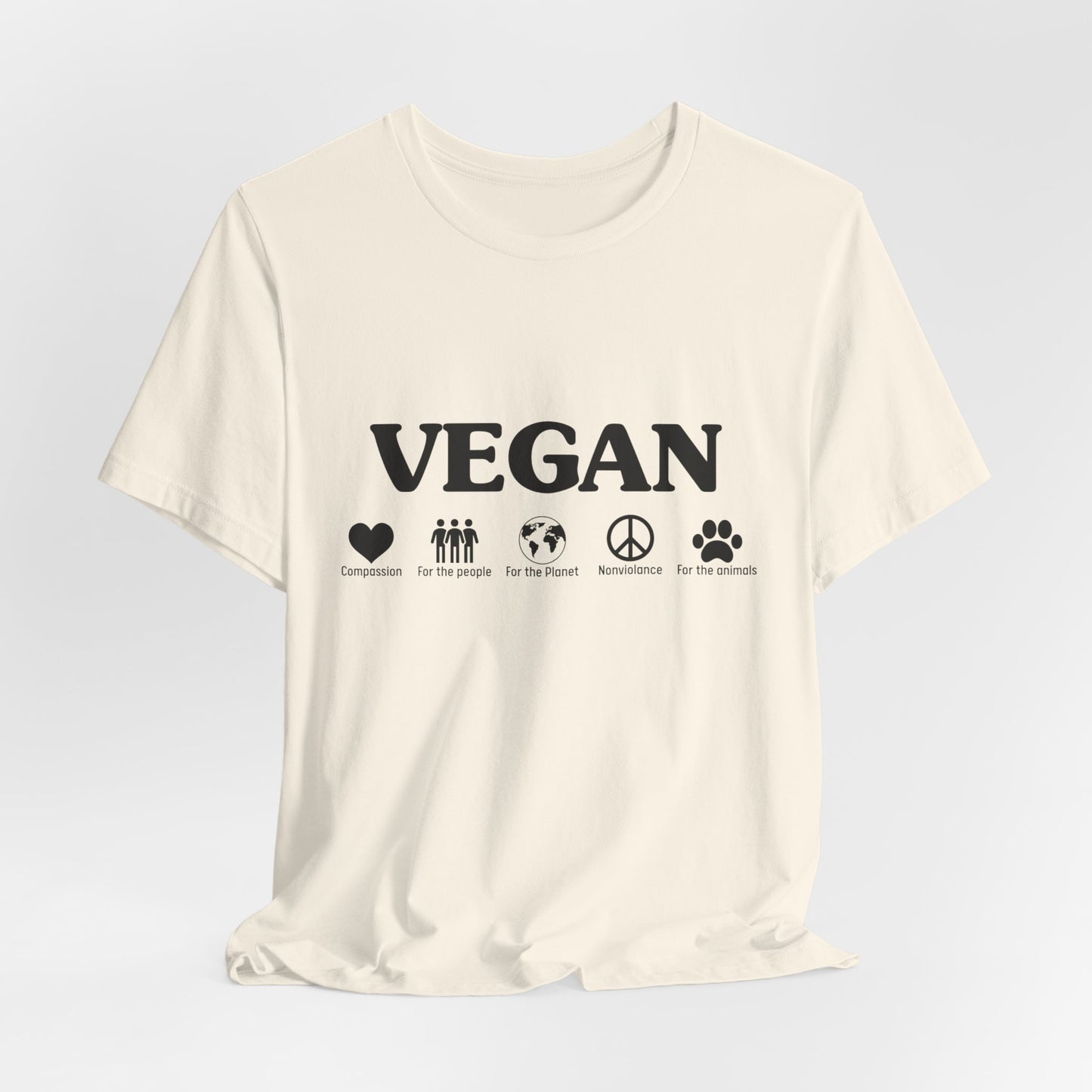 Vegan - Unisex Jersey Short Sleeve Tee