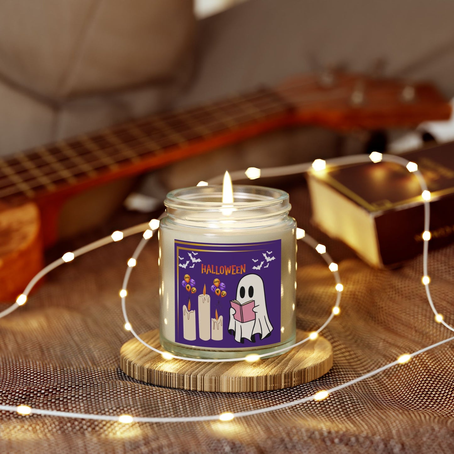 Halloween - Scented Coconut Apricot Candles (4oz, 9oz) - 14095