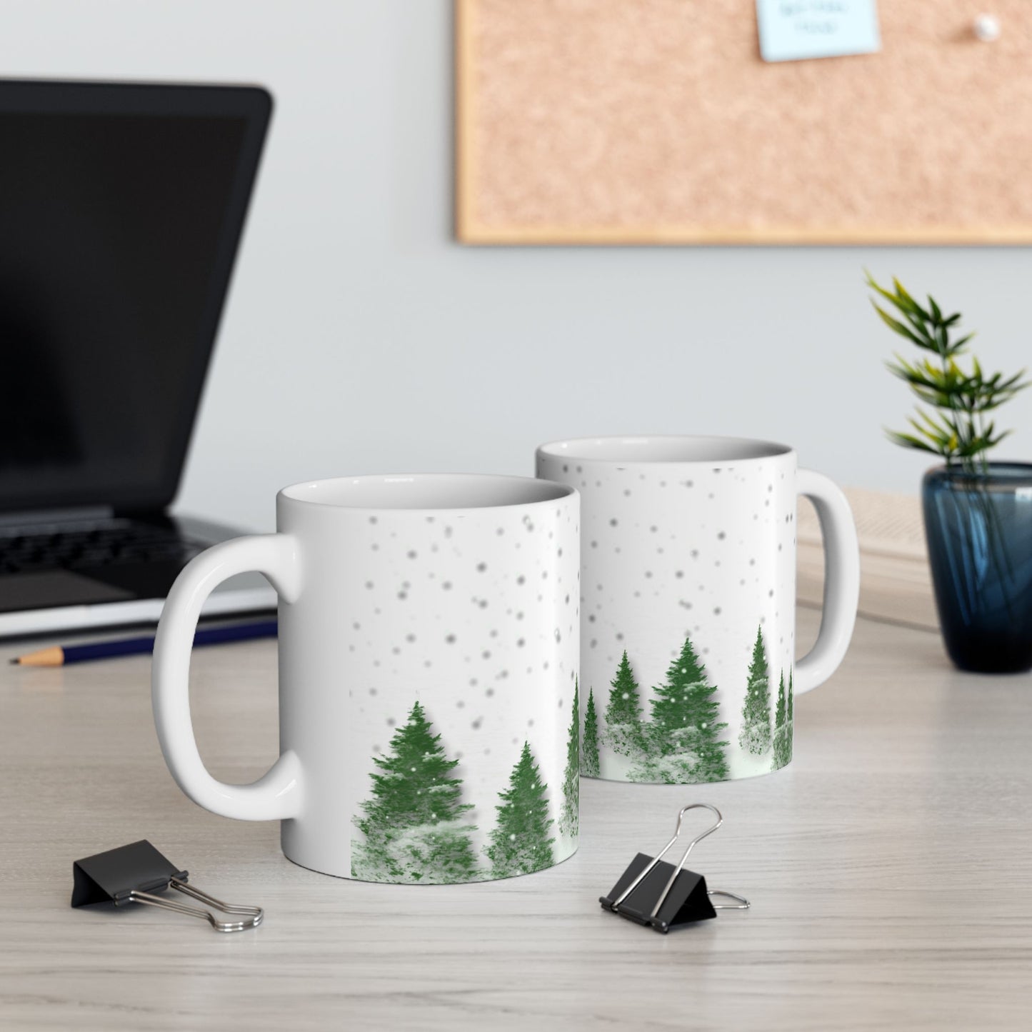 Winter, Forest - Ceramic Mug, (11oz, 15oz) - 10071