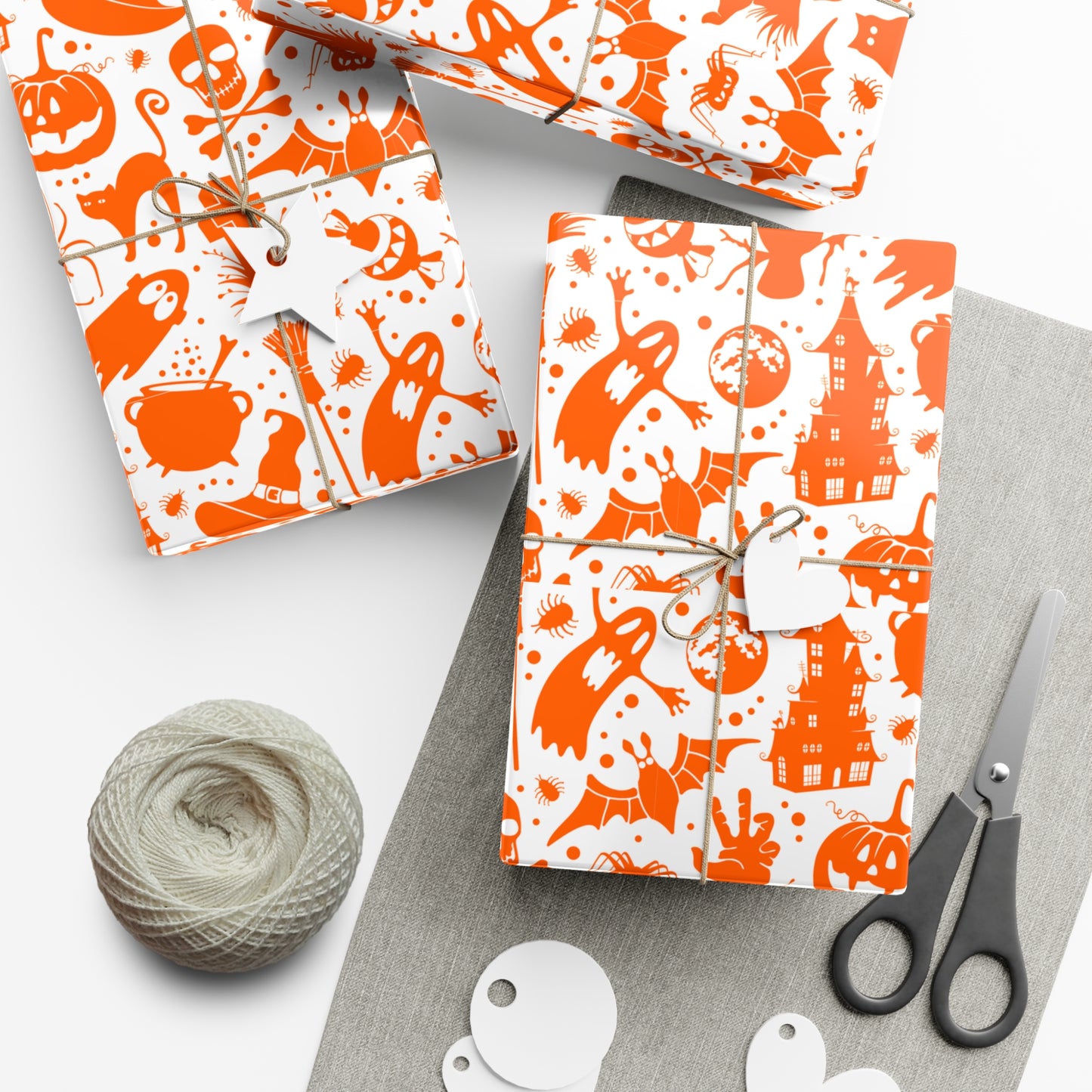 Orange Halloween - Gift Wrap Papers