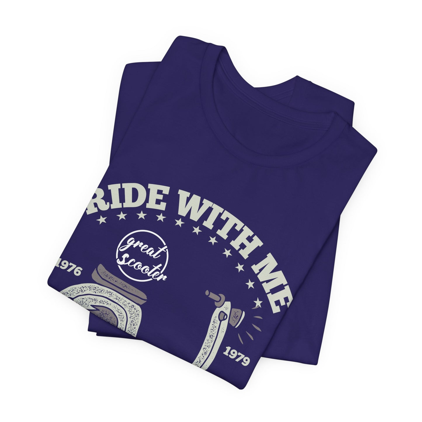 Ride With Mt, Great Scooter - Unisex Jersey Short Sleeve Tee - 13215