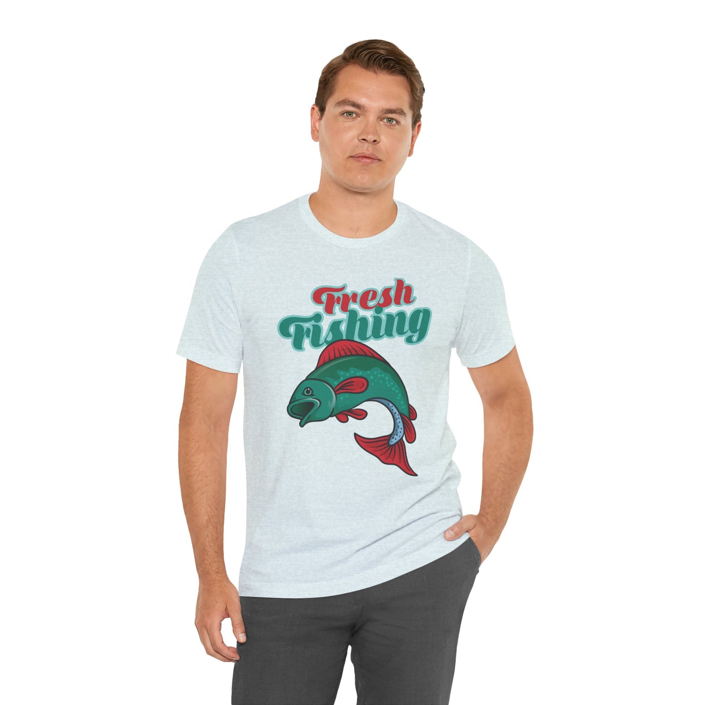 Fishing:  Fresh Fishing - Unisex Jersey Short Sleeve Tee - 13935