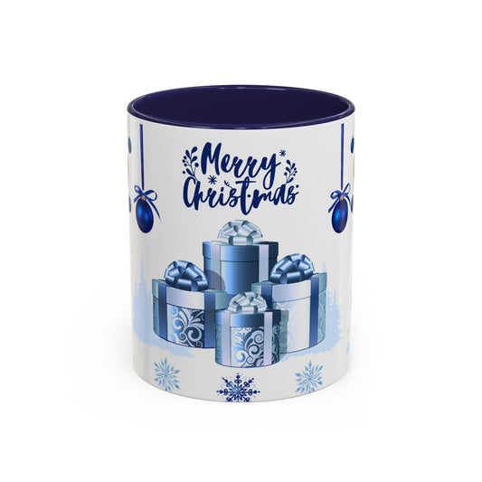 Blue Christmas - Accent Coffee Mug (11, 15oz)