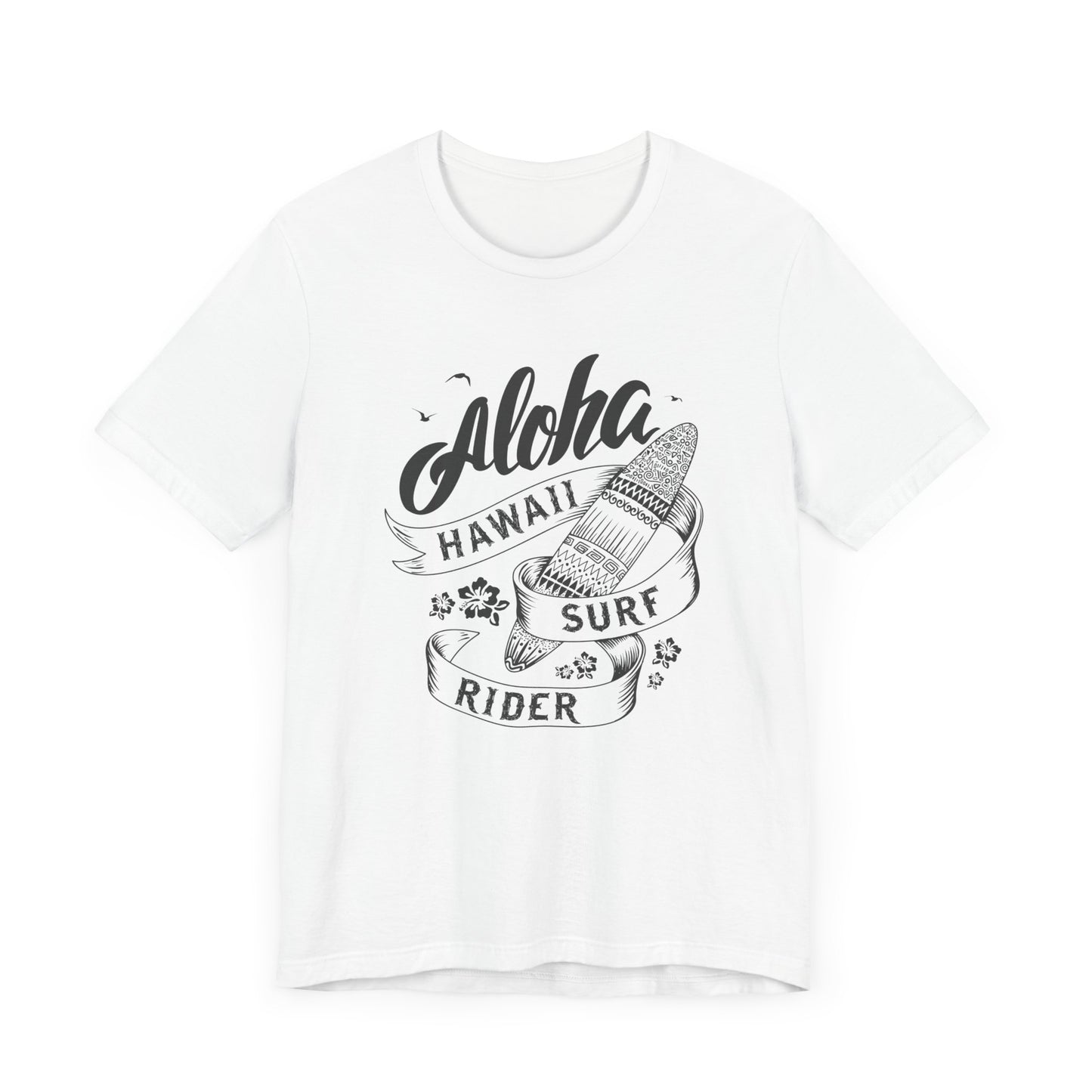 Aloha, Hawaii, Surf Rider - Unisex Jersey Short Sleeve Tee