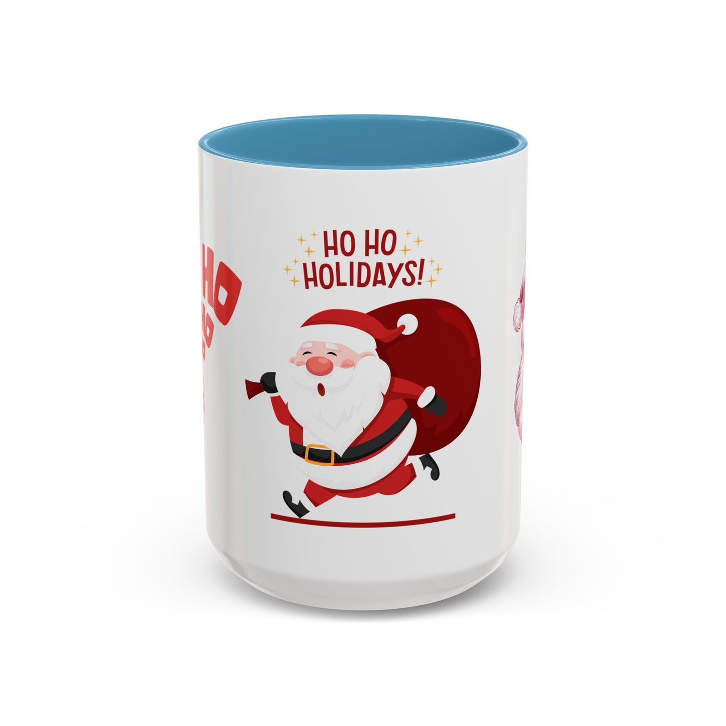 Santa, Ho Ho Holidays  - Accent Coffee Mug (11, 15oz)