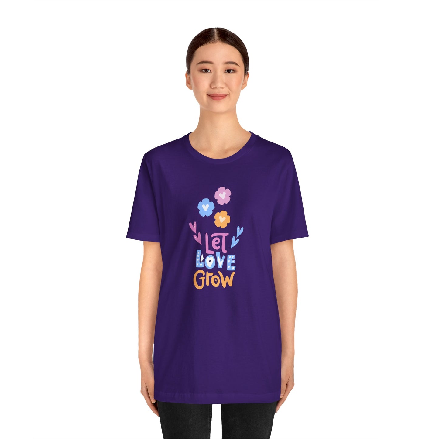 Let Love Grow - Unisex Jersey Short Sleeve Tee - 11402