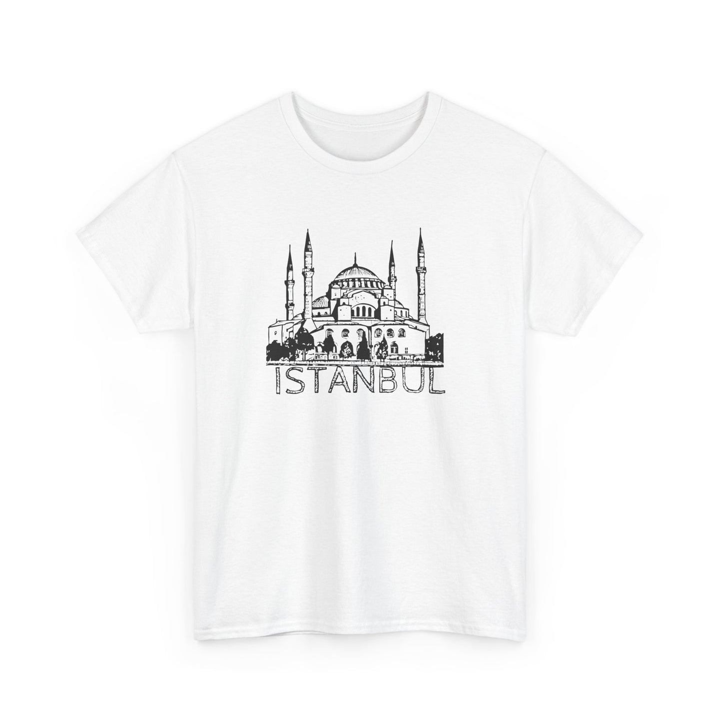 Istanbul Unisex Heavy Cotton Tee - Travel Inspired Apparel - 12007