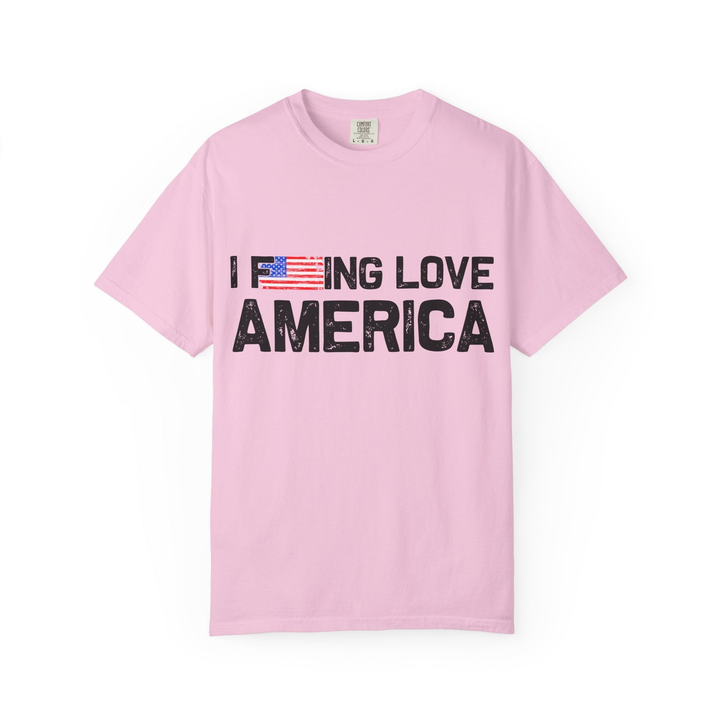 Unisex T-Shirt with Patriotic Love for America, Casual Tee, Independence Day Gift, Love America Shirt, Gift for Patriot - 13654