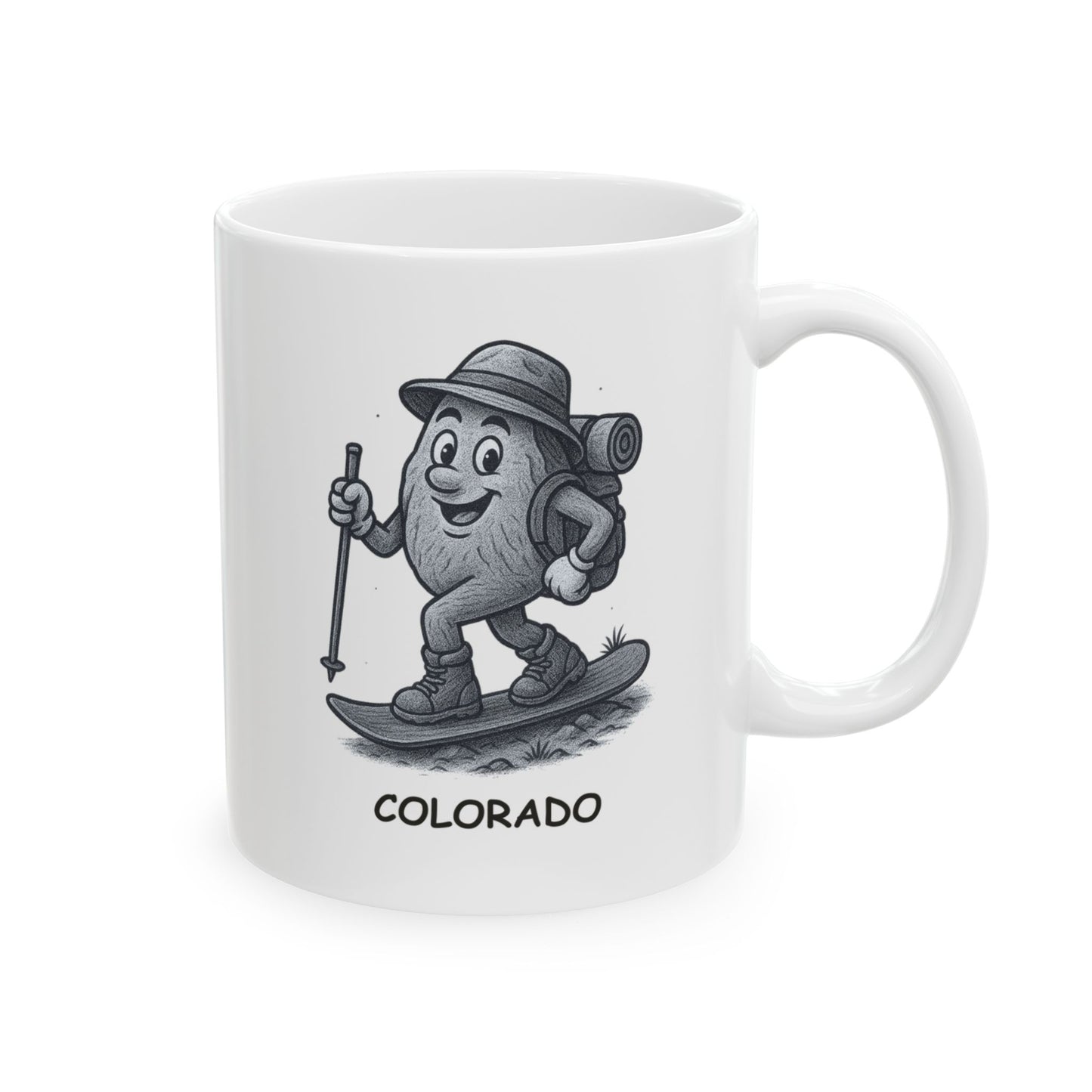 "In Colorado, we hike before breakfast and snowboard after lunch." Ceramic Mug - 13424