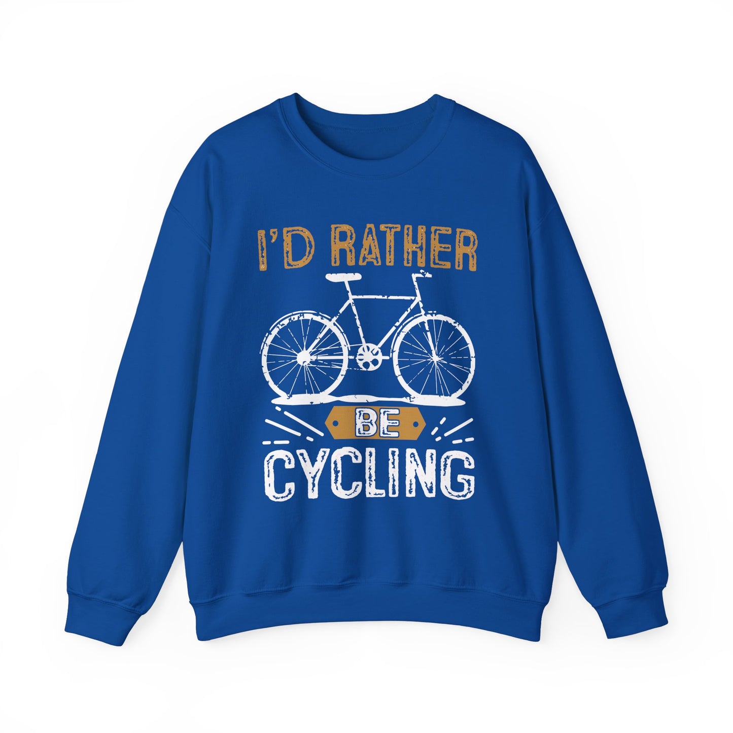 I'd Rather Be Cycling - Unisex Heavy Blend™ Crewneck Sweatshirt