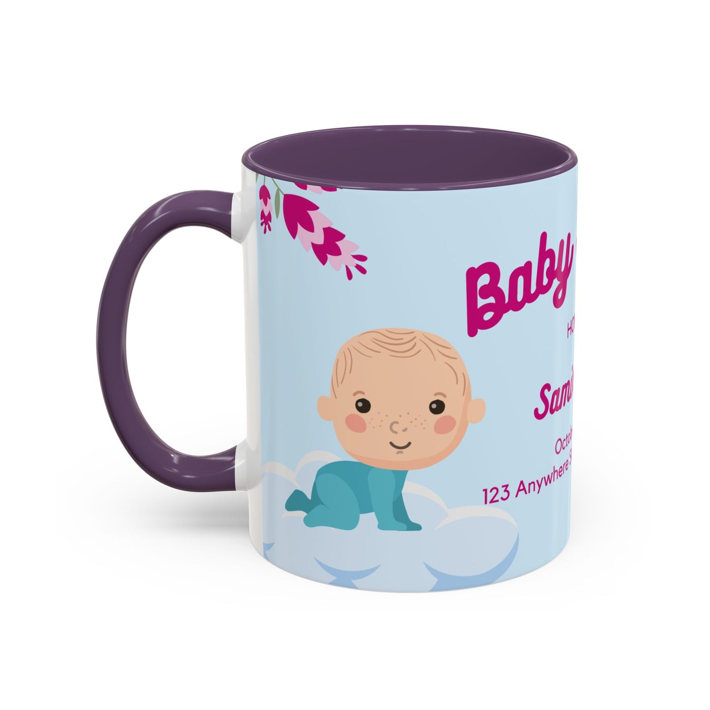 Baby Shower, Detail Customizable - Accent Coffee Mug (11, 15oz) - 11075