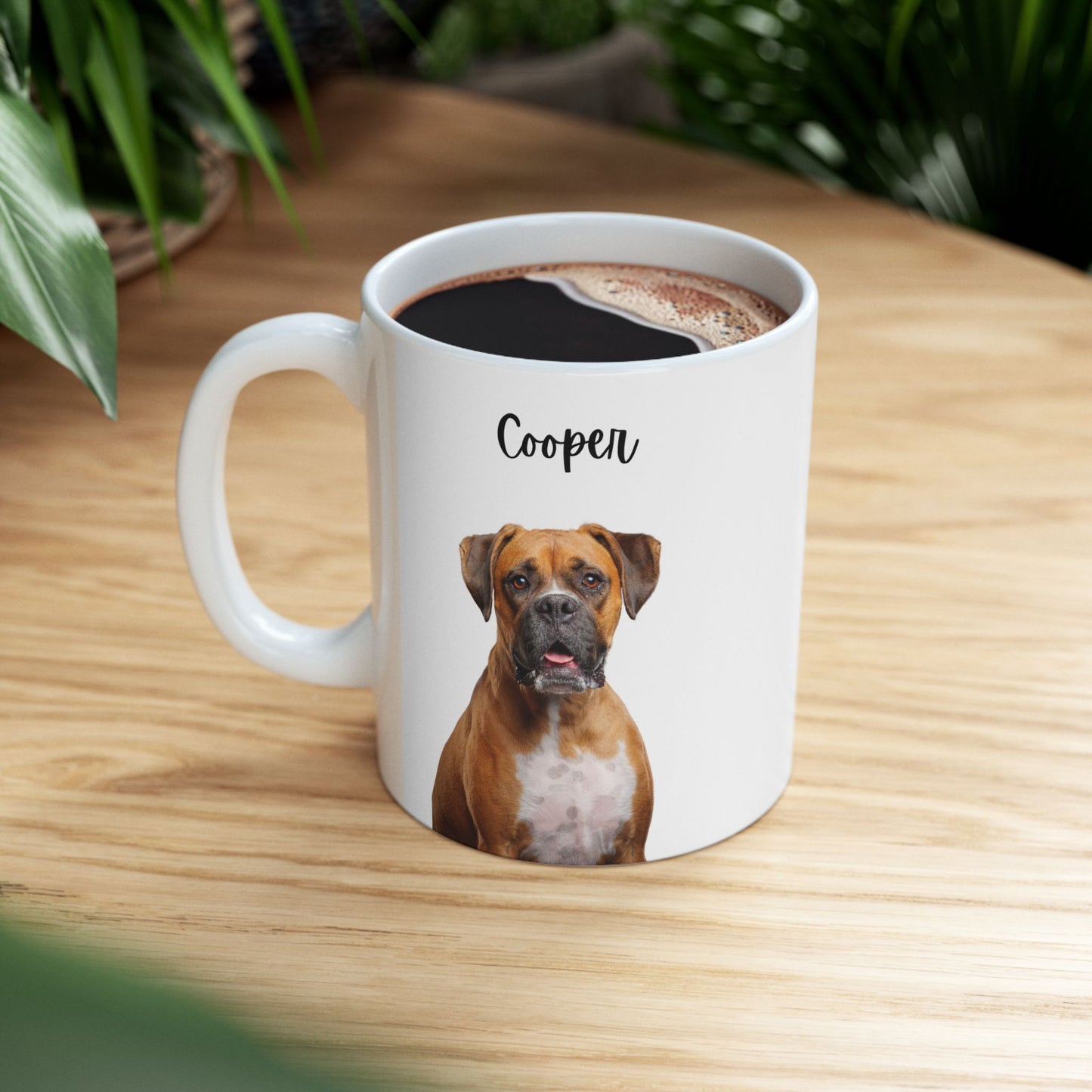 Personalized Dog Lover Mug, Cute Pet Gift, Coffee Cup, Animal Lover Present, Custom Ceramic Mug - 14176