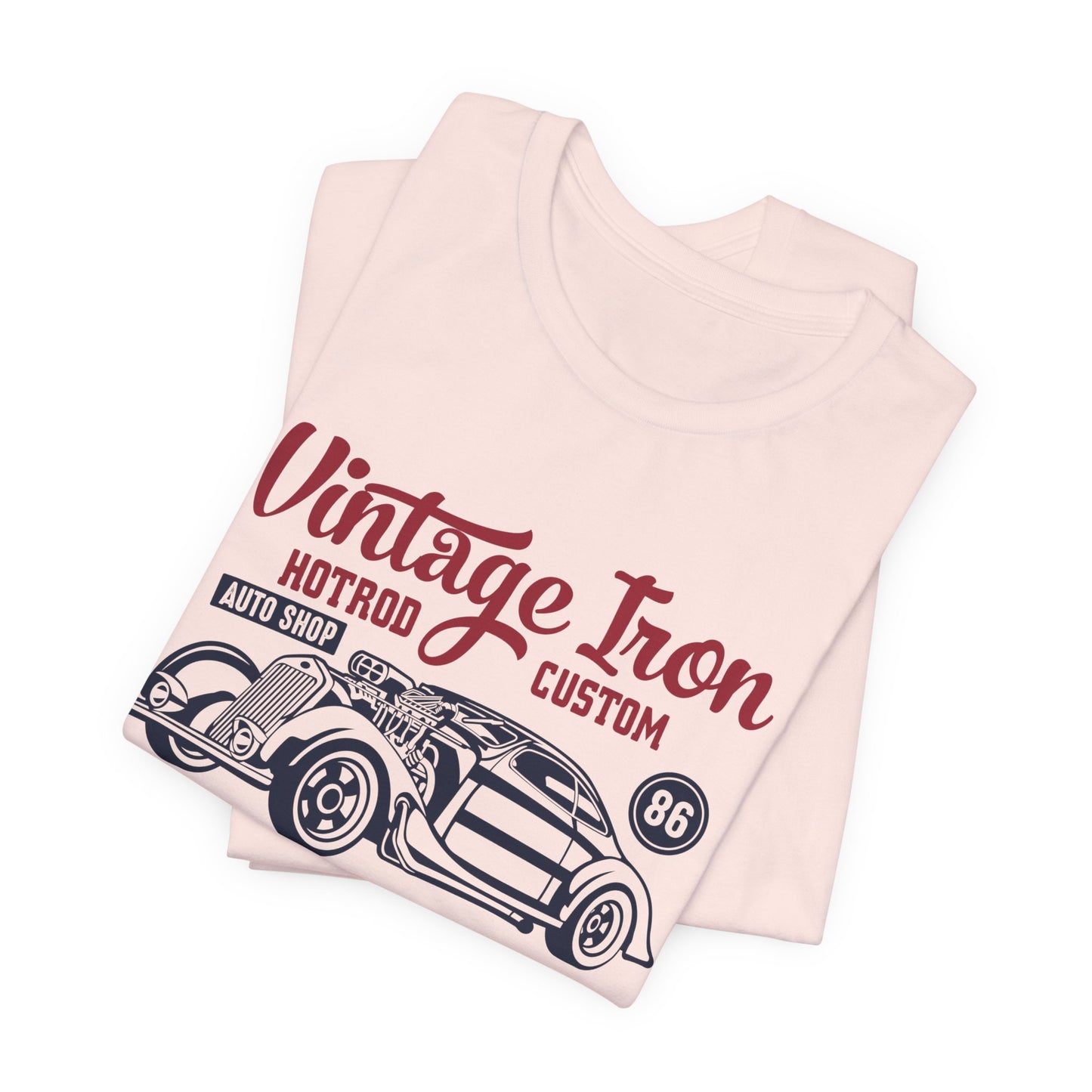 Vintage Iron, Hotrod Custom, Original Classic - Unisex Jersey Short Sleeve Tee - 12609